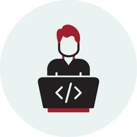 icono de vector de programador