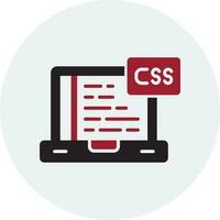 icono de vector de css