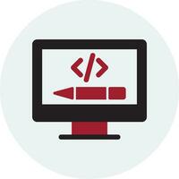 icono de vector de codificación