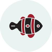 Clown Fish Vector Icon