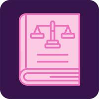 Law Book Vector Icon