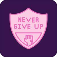 Never Give Up Vector Icon