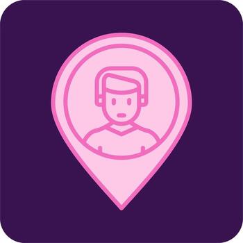 icono de vector de posición