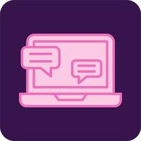 Online Interview Vector Icon