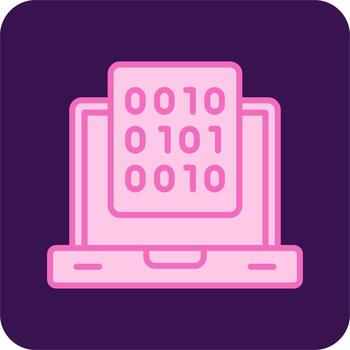 Binary Data Vector Icon
