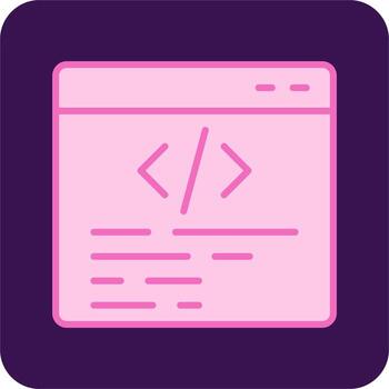 icono de vector de programación web