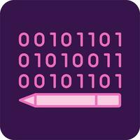 Binary Code Vector Icon