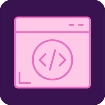 icono de vector de programación web