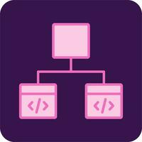 diagramas de flujo vector icono