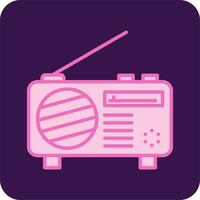 icono de vector de radio