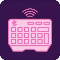 Wireless Keyboard Vector Icon