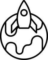 Spaceship Vector Icon