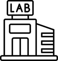 icono de vector de laboratorio