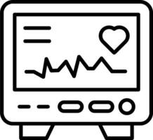 Electrocardiogram Vector Icon