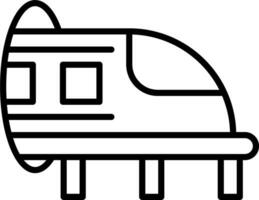 Hyperloop Vector Icon