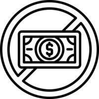 No Money Vector Icon