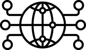 Global Network Vector Icon