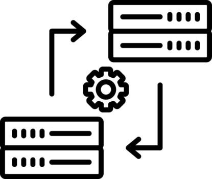 Data Synchronization Vector Icon