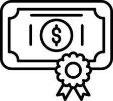 icono de vector de certificado