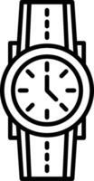 reloj, vector, icono vector