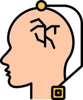 Deep Brain Stimulation Vector Icon