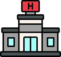 icono de vector de hospital