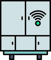 Smart Fridge Vector Icon