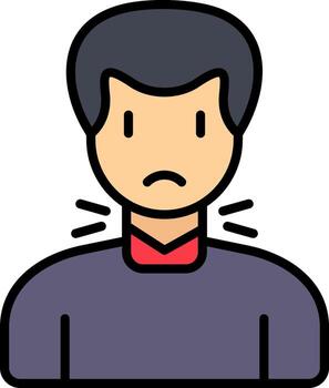 tiroides vector icono