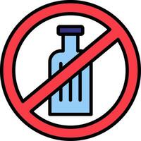 No Alcohol Vector Icon