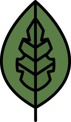 Red Aglaonema Vector Icon