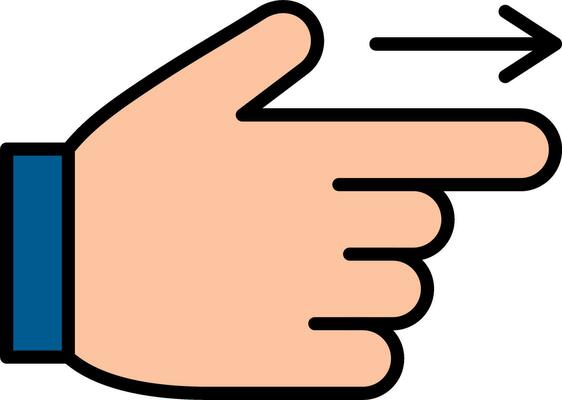 Pointing Vector Icon