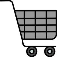 icono de vector de carrito de compras