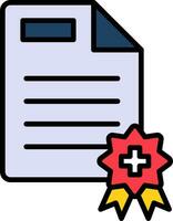 Medical Certificate Vector Icon