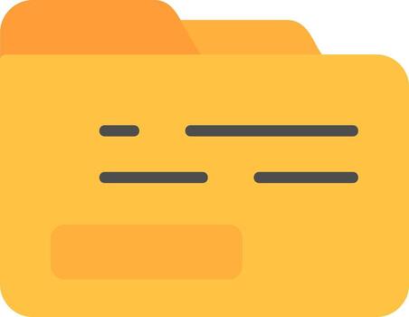 icono de vector de carpeta