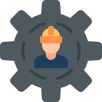 icono de vector de trabajador