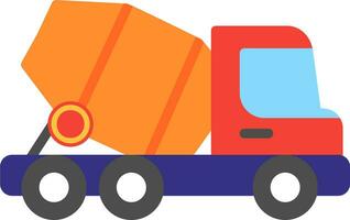 Concrete Mixer Vector Icon