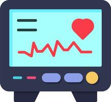 icono de vector de electrocardiograma