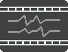 ecg vector icono