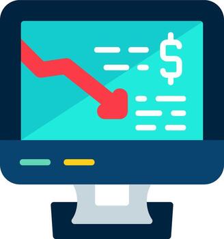 monitor de icono de vector