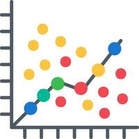 Linear Regression Vector Icon