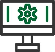 Setting Creative Icon Design vector