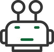 Robot Face Creative Icon Design vector