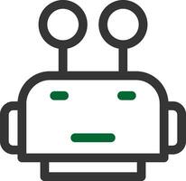 Robot Face Creative Icon Design vector