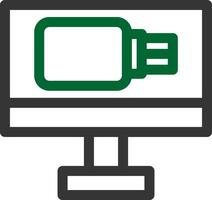 diseño de icono creativo de unidad usb vector