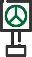 Peace Sign Creative Icon Design vector