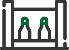 Bottle Rack Creative Icon Design vector