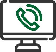 Phone Call Creative Icon Design vector