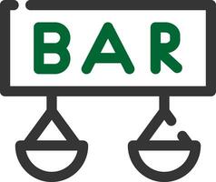 Bar Creative Icon Design vector