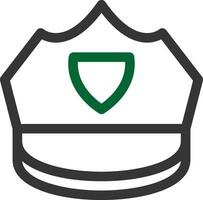 diseño de icono creativo de gorra de policía vector