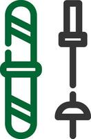Ski Equipment Creative Icon Design vector